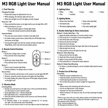 🚨 Rechargeable Wireless RGB LED Strobe Lights – High Brightness & Remote Control for Cars, Bikes & Drones ✨
