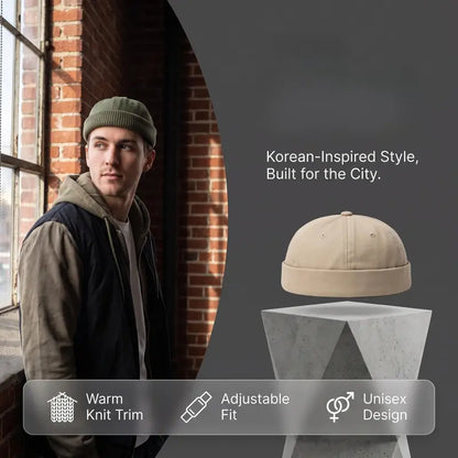 🧢🧢Unisex Knitted Beanie Beret – Soft Cotton Blend, Adjustable Stretch Fit & Everyday Streetwear Style