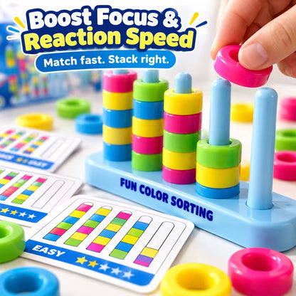 🎉 Color Stack Challenge Game – Fast-Paced Color Matching Puzzle for Family Game Night