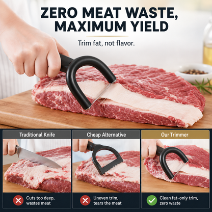 Handheld Meat & Fat Trimming Tool for Brisket and Pork 🥩✨
