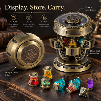 🎲2026 DND Dice Set Alchemist’s Metallic Elixir Metal Dice Set