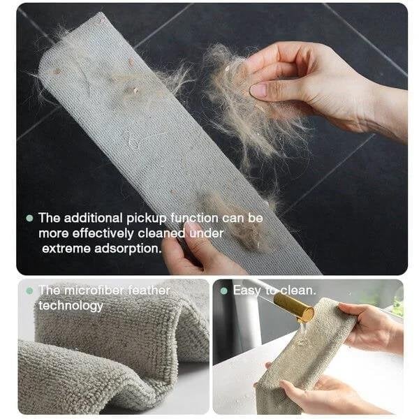 Retractable Microfiber Dusting Brush – 2-in-1 Crevice Cleaner with 2 Washable Dusting Cloths
