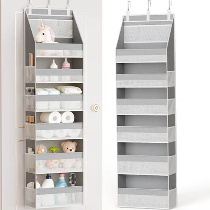 ✨✨Heavy-Duty Over-the-Door Organizer Storage Bag – 16-Pocket Space-Saving Storage for Bathroom, Nursery, Bedroom & Home
