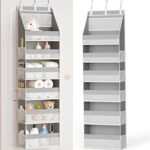✨✨Heavy-Duty Over-the-Door Organizer Storage Bag – 16-Pocket Space-Saving Storage for Bathroom, Nursery, Bedroom & Home