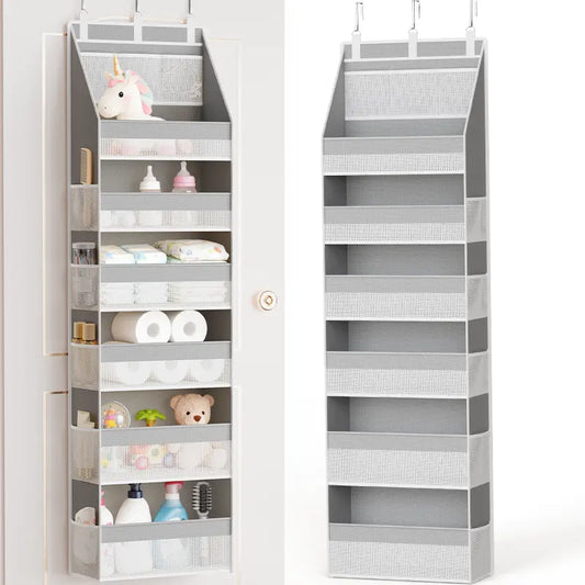 ✨✨Heavy-Duty Over-the-Door Organizer Storage Bag – 16-Pocket Space-Saving Storage for Bathroom, Nursery, Bedroom & Home