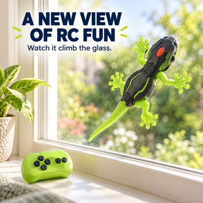 🦎🦎Remote Control Wall-Climbing Gecko – Infrared RC Lizard Toy for Smooth Walls, Glass & Floor Racing
