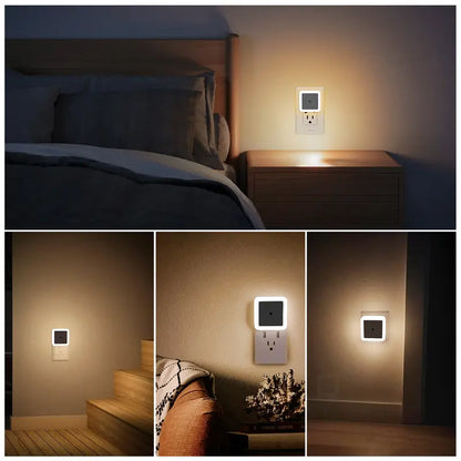 💡🔌Dusk-to-Dawn LED Plug-In Night Lights, 6-Pack – Warm White, 0.5W for Bedrooms, Bathrooms & Hallways