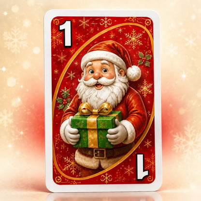 🔥🔥Last Day 50% OFF🎉-🃏UNO Christmas Edition🎄 Holiday Family Card Game with 112 Festive Cards