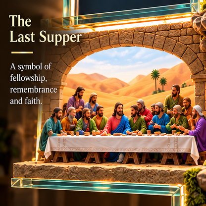✨✝️The Story of Jesus in 6 Scenes Cross Lamp