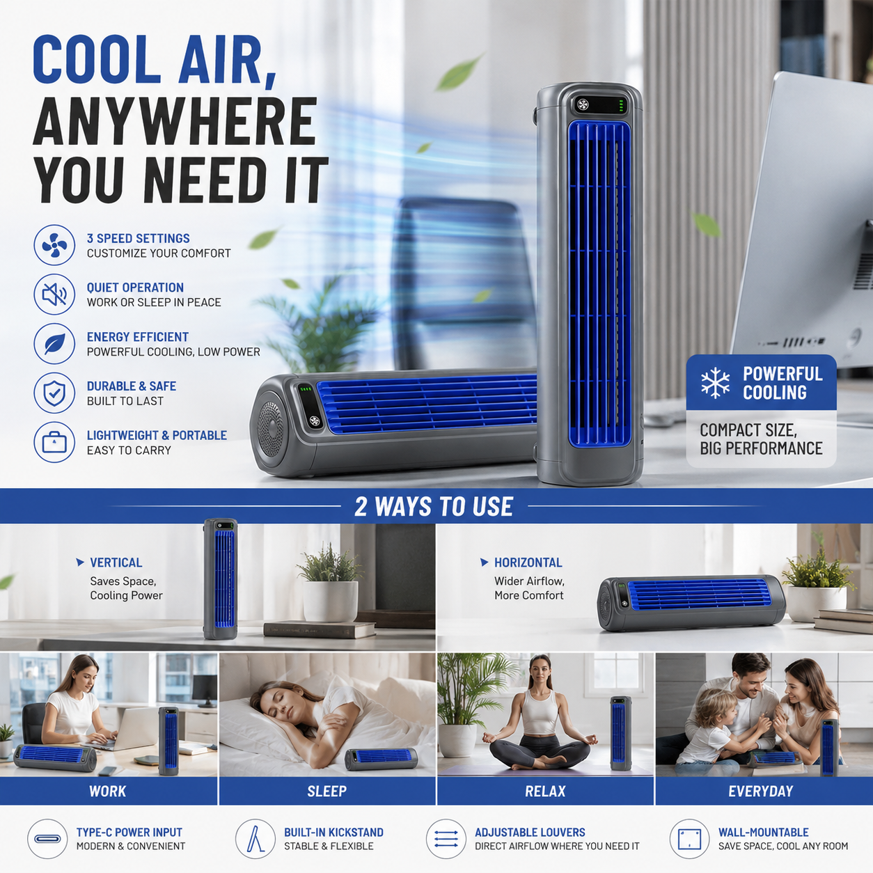 🎖️Summer Bash 49% OFF🌊Wireless Charging Air Conditioner
