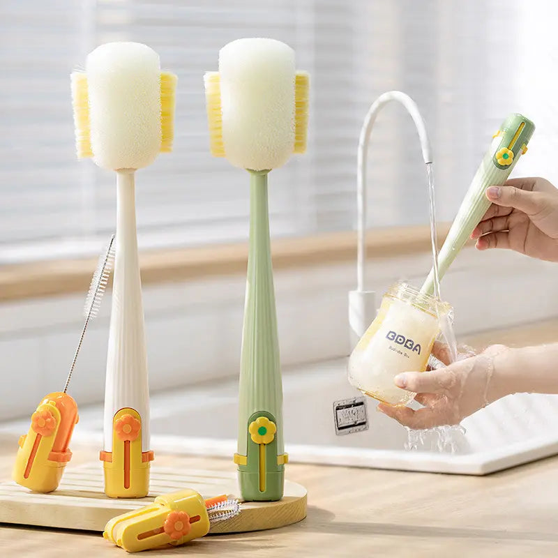 🧽 Bottle Cleaning Brush – Chemical-Free Cleaning for Cups, Tumblers & Glassware ✨