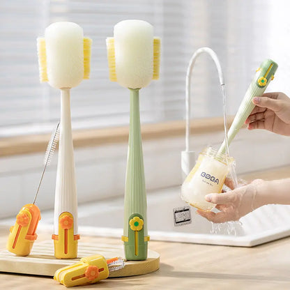 🧽 Bottle Cleaning Brush – Chemical-Free Cleaning for Cups, Tumblers & Glassware ✨