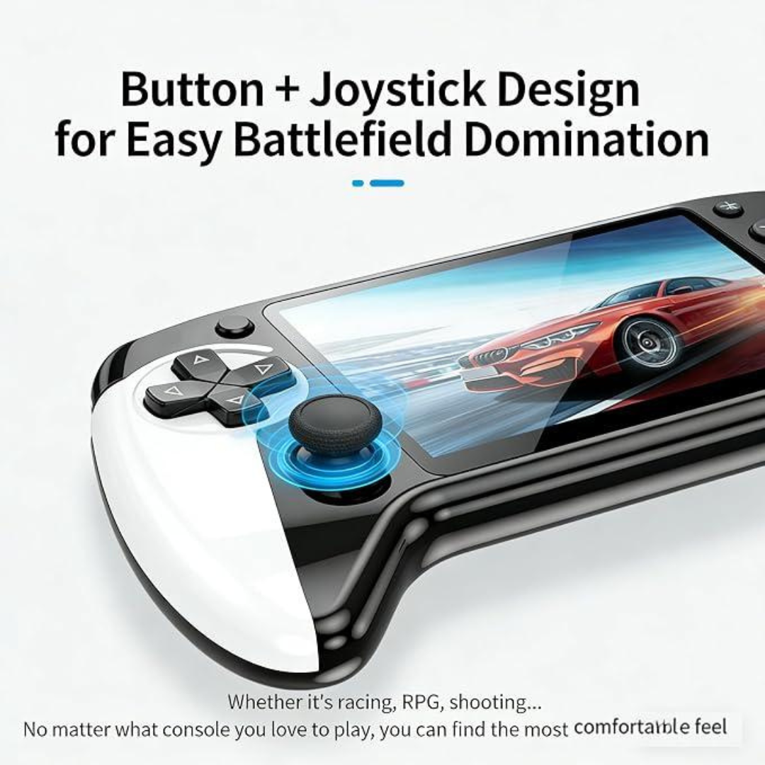 🎮 Portable Retro Game Console –  5.5' HD Screen & 10 Retro Systems