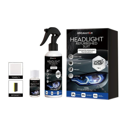 🎉🔆 Professional Car Headlight Restoration Kit – Removes yellowing & scratches, restores clarity & UV protection – easy DIY solution ✨