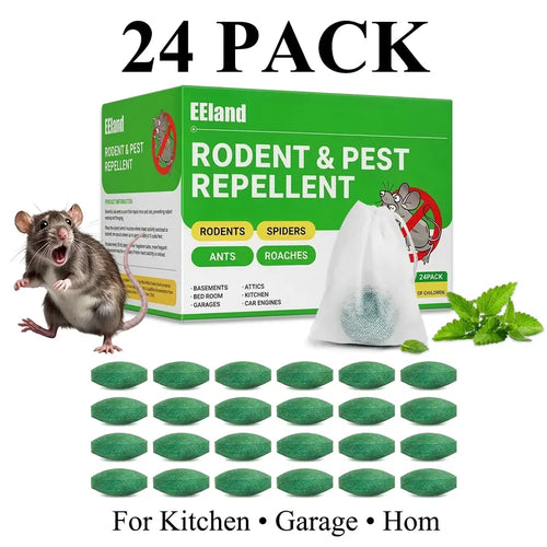 🐭🐭24-Pack Mouse & Rodent Repellent Balls – Indoor Pest Deterrent for Home & Garage