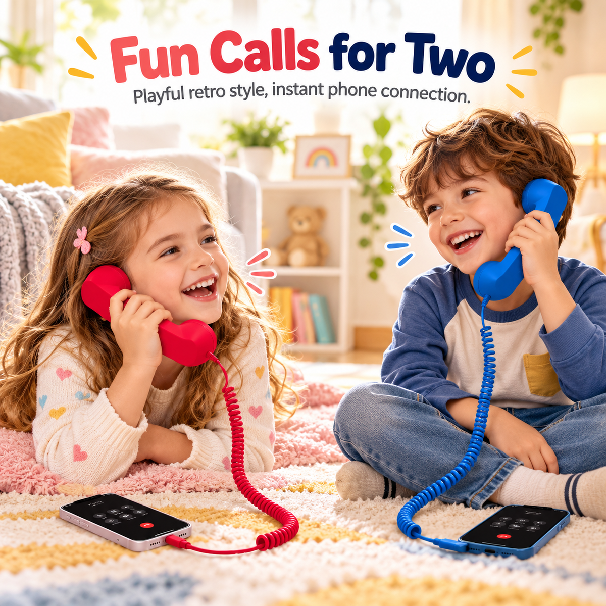 ☎️Retro Phone Handset with Type-C | Vintage Wired Receiver 📞