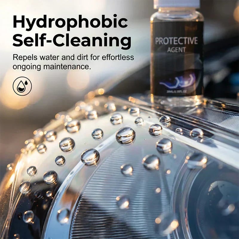 🎉🔆 Professional Car Headlight Restoration Kit – Removes yellowing & scratches, restores clarity & UV protection – easy DIY solution ✨