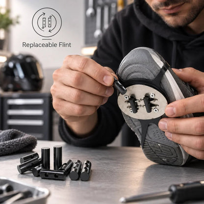 🌟✨ RoadFlare Motorcycle Boot Spark Sliders