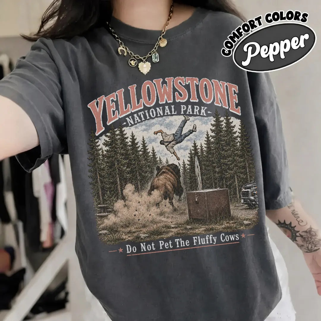 Yellowstone Fluffy Cows Family Matching T-Shirt