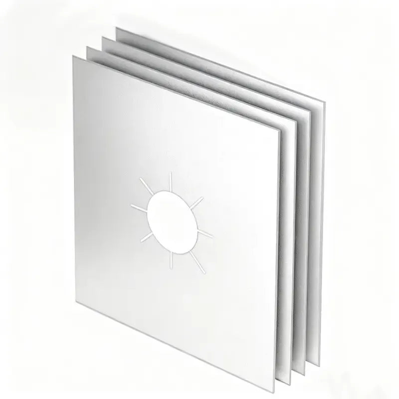 🍳 4-Pack Reusable Non-Stick Gas Stove Burner Liners