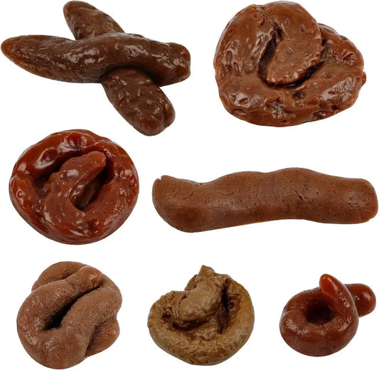 💩7 Pcs Fake Poop Realistic Prank Poop Props