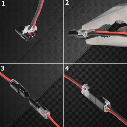 🔥🔥Double - Wire Plug-in Connector With Locking Buckle