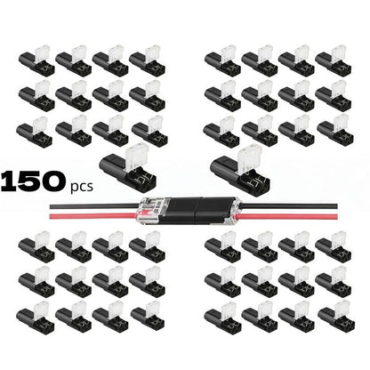 Fast-Fit 2-Pin Double-Wire Plug-in Connectors
