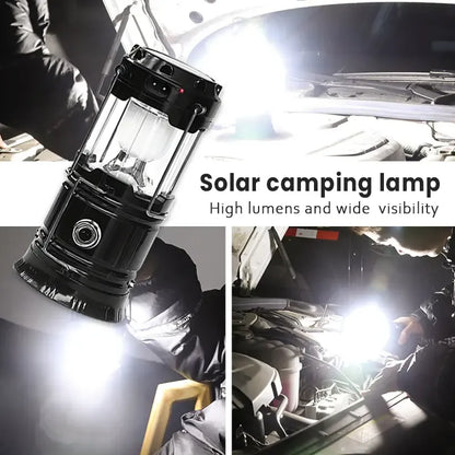 🏕️🔦 Foldable LED Camping Lantern – Solar & USB-C Charging with Flashlight Mode ☀️