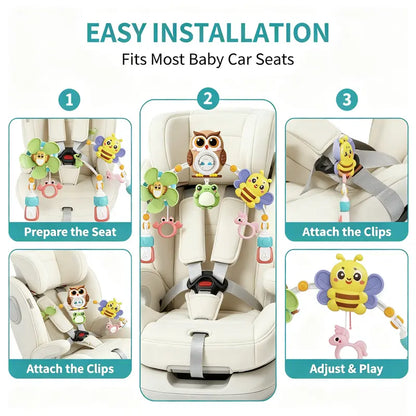 👶 Baby Stroller Toy Arch – Adjustable Sensory Activity Toys for Ages 0–18 Months 🧸