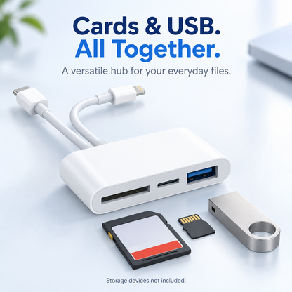 💾⚡ 3-in-1 USB-C SD Card Reader – Fast File Transfer for SD, MicroSD & Type-C Devices 📱