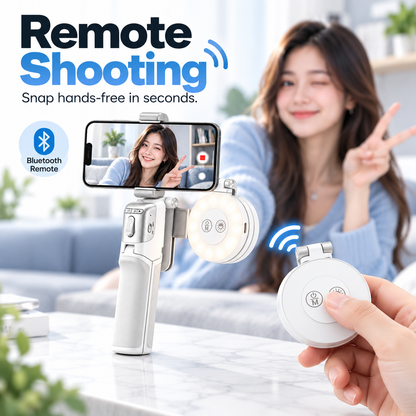 📸 Zoomable Magnetic Palm Grip | Selfie Stick & Tripod
