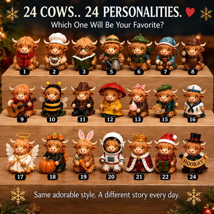 🐮24-Day Highland Cow Advent Calendar