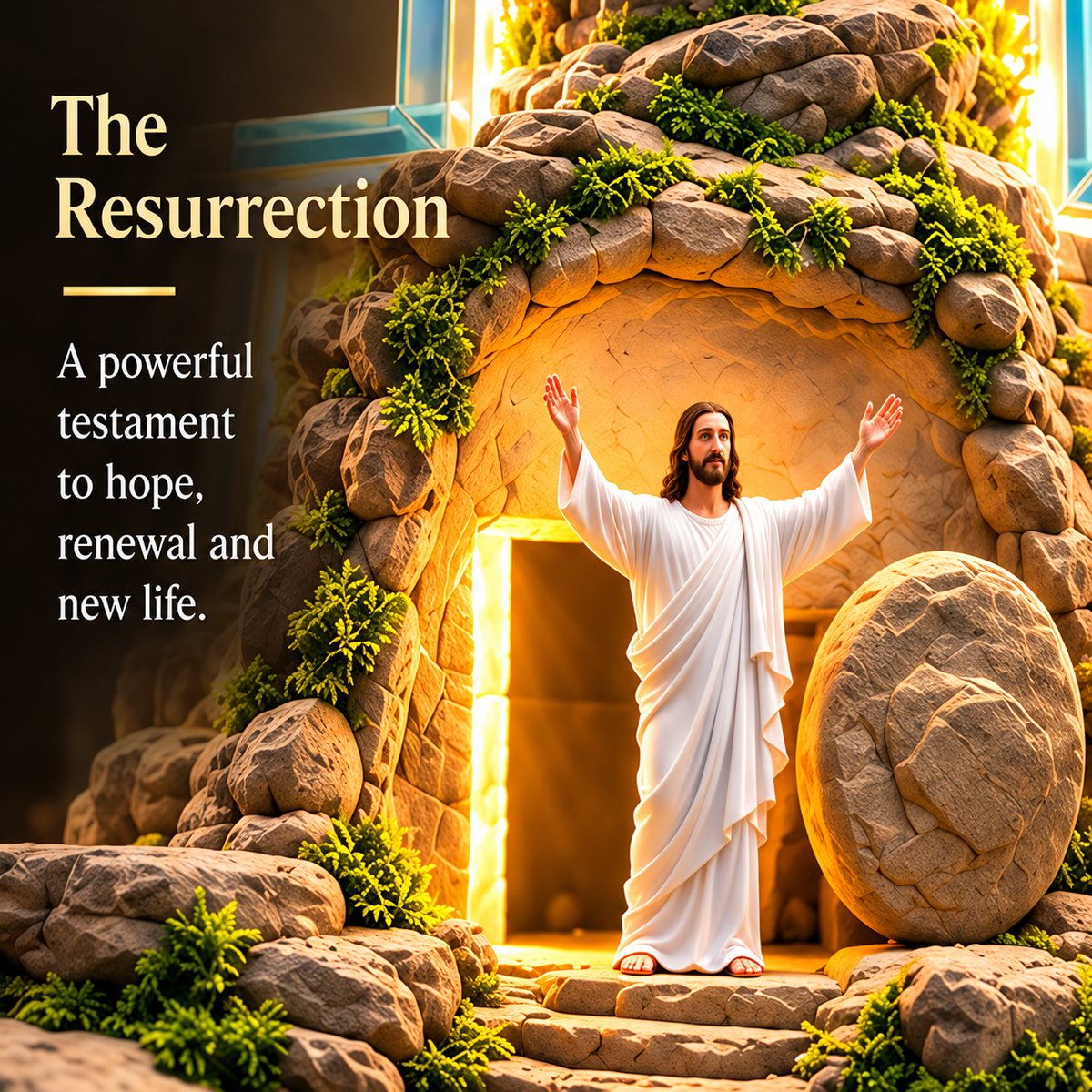 ✨✝️The Story of Jesus in 6 Scenes Cross Lamp