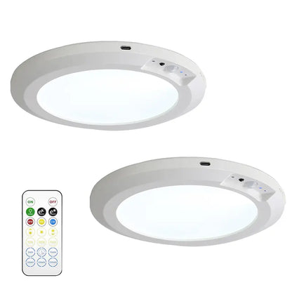 Rechargeable Motion Sensor Ceiling Light – Wireless Magnetic Mount, Remote Control & Adjustable LED Lighting