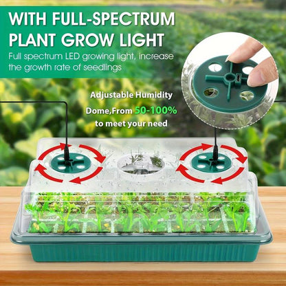 🎉Seed starter trays with grow light