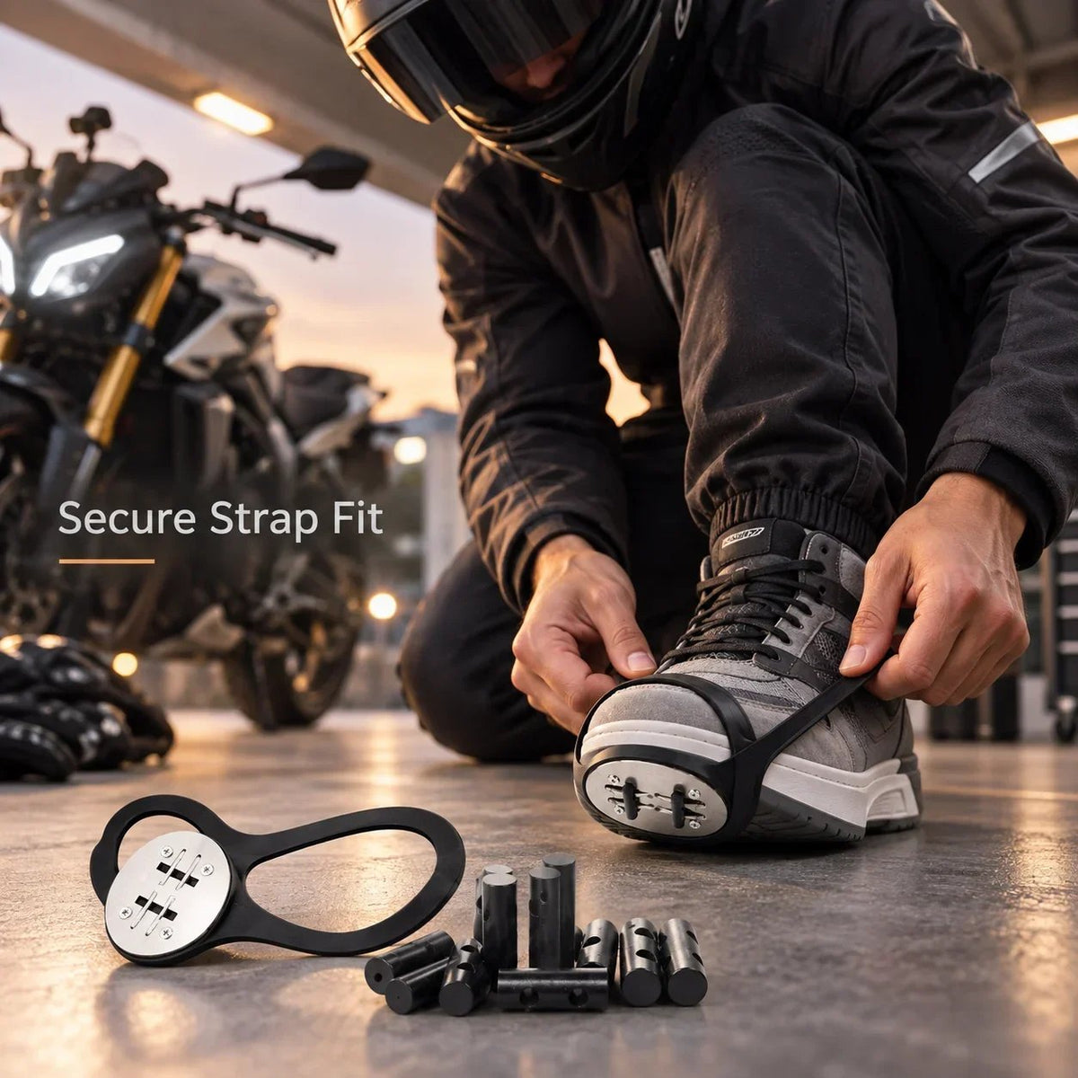 🌟✨ RoadFlare Motorcycle Boot Spark Sliders