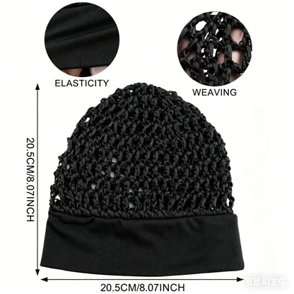 🌙 3-Pack Soft Sleep Bonnets – Stretchy Wide Band for Nighttime Hair Protection ✨