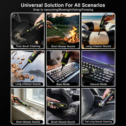 Car Vacuum Portable Cordless, 20000Pa 2 in 1 Vacuum Cleaner&Air Duster
