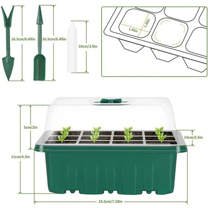 🎉Seed starter trays with grow light