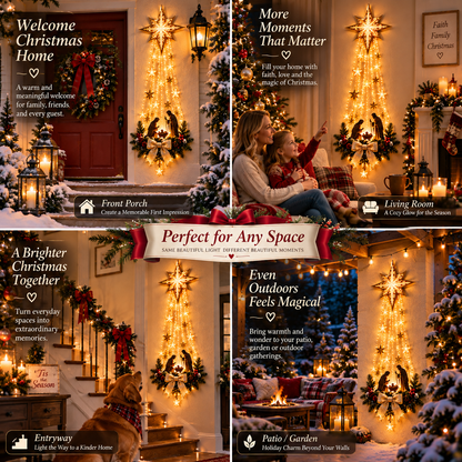🔥Buy 2 Get 20% OFF❤️Bethlehem Star Lighted Nativity Wall Decor✝️✝️