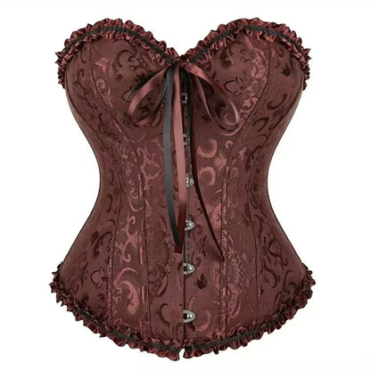 ✨✨Women’s Lace-Up Corset Bodysuit – Soft Stretch Fabric, Lace Details & Adjustable Fit