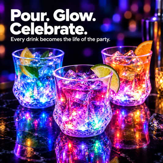 ✨✨Liquid Activated LED Light Up cups Crystal Drink Set✨✨
