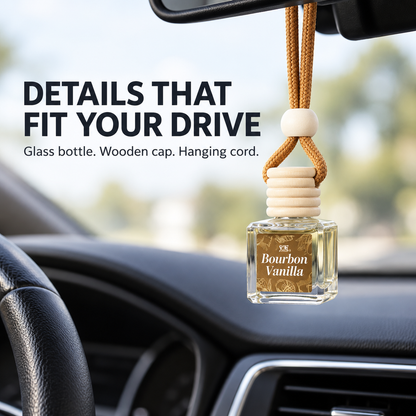 Car Fragrance Set – 8ml Each, Citrus, Lavender, Tangerine & Musk Scent Bundle