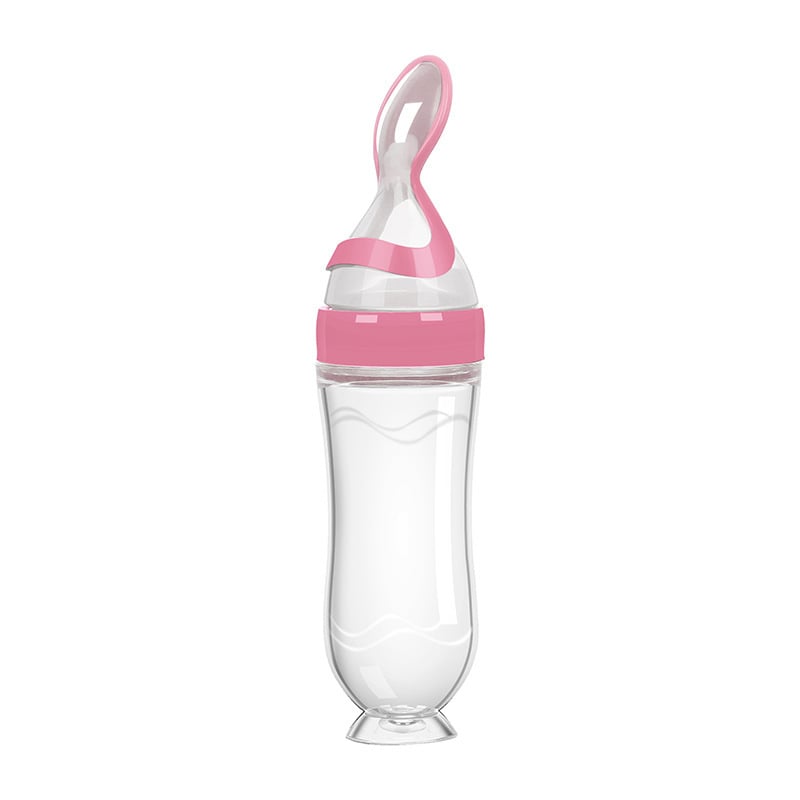 🍼 Early Bird Sale 50% OFF — Baby Food Squeeze Spoon Feeder | 2-In-1 Silicone Feeding Bottle 👶