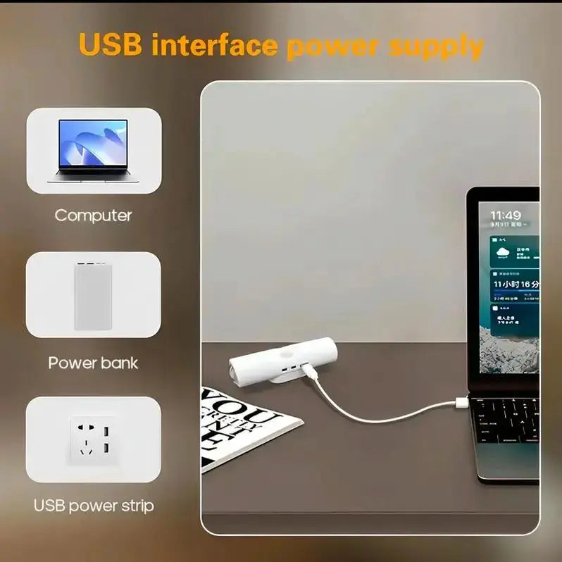 🌈 Motion Sensor Night Light – Rechargeable RGB Dimmable Wall Lamp