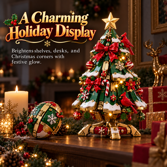 🔥 LAST DAY 50% OFF 🔥 Egg-to-Christmas Tree™ Magical Transforming Toy – Cardinal Christmas Tree Holiday Gift 🎄🎁✨