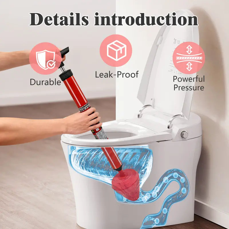 🚽 Toilet & Drain Clog Remover – Compact One-Piece Cleaning Tool 🛠️