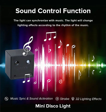 Rechargeable Portable Disco Party LED Fixture