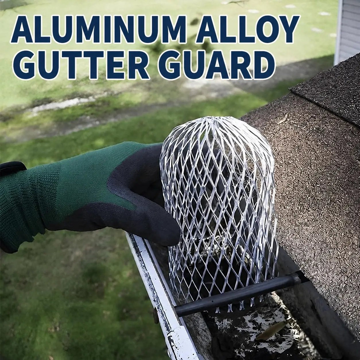 🏠🍂 Aluminum Alloy Gutter Guard Filter – Anti-Clog Leaf & Debris Catcher for Downspouts 🌧️