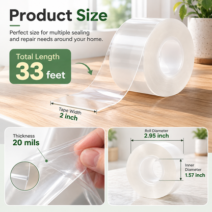 Self-Adhesive Silicone Waterproof Tape (2" x 33ft)